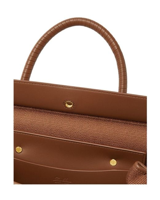 Loro Piana Brown Loom Bag L25
