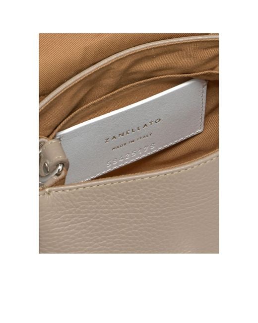 Zanellato Metallic Postina M Flap Crossbody Bag