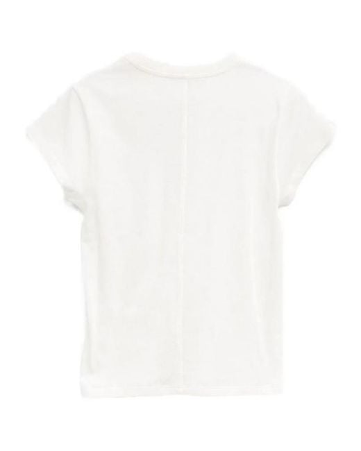 The Row White Short-Sleeve T-Shirt