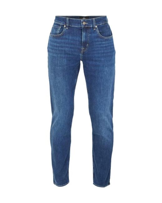 7 For All Mankind Blue Belt Loops Jeans for men