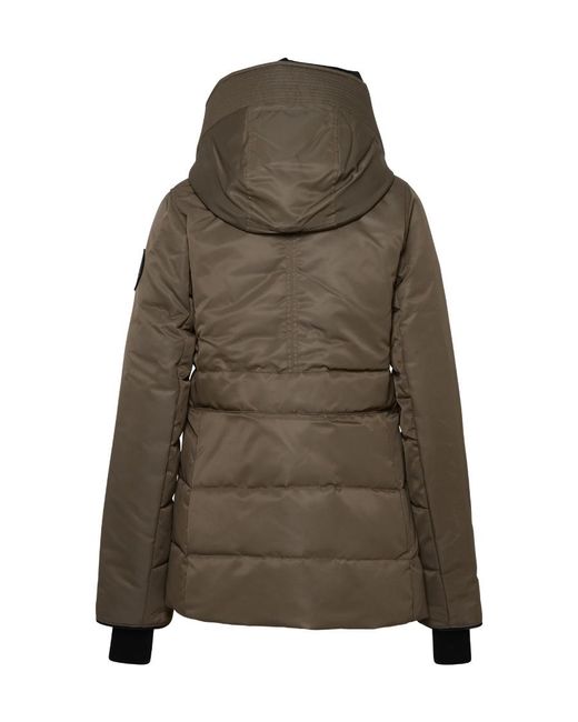 Canada Goose Brown Mckenna Logo Patch Belted Jacket