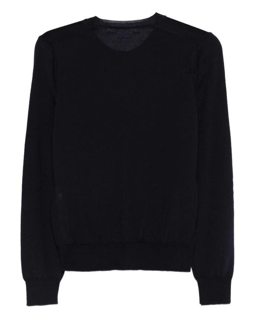 Comme des Garçons Blue Button Knitwear