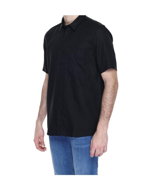 Antony Morato Black Short-Sleeved Shirt for men