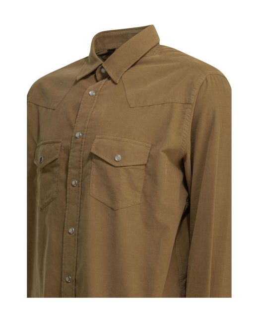 Tom Ford Green Long-Sleeved Shirt for men