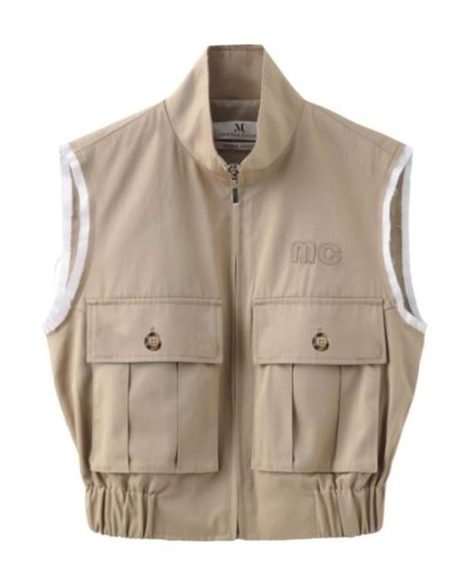 Marissa Chiara Natural Sleeveless Vest