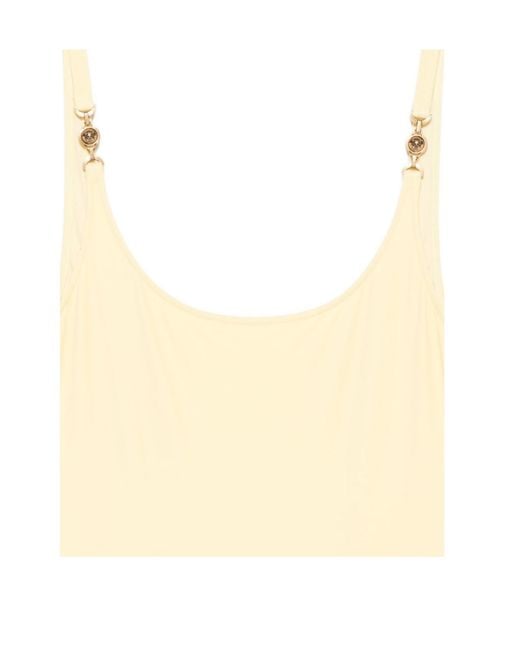 Versace Natural Medusa-Hardware Swimsuit