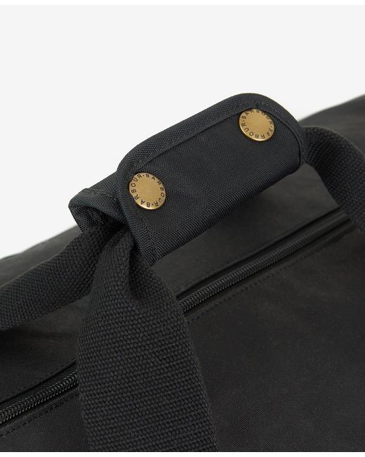 Barbour Black Explorer Wax Holdall for men