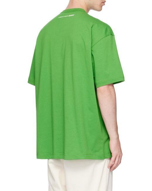 Comme des Garçons Green Logo Short-Sleeved T-Shirt for men