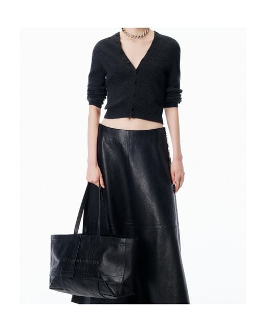 Alexander Wang Black Button-Up Knit Cardigan