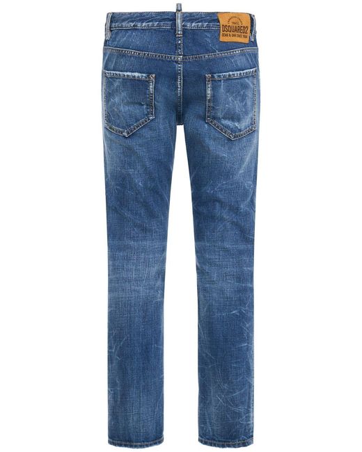 DSquared² Blue Belt-Loop Jeans