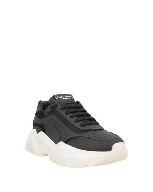 Dolce & Gabbana Black Solid Color Sneakers