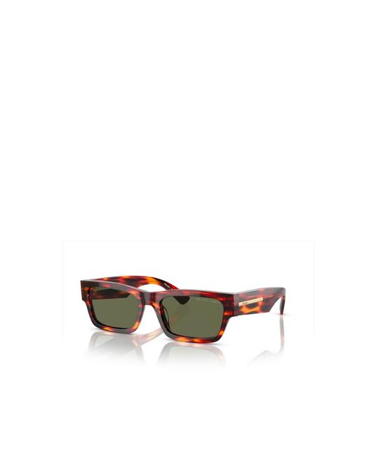 Prada Green Eyewear Rectangular Frame Sunglasses for men