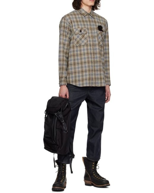 Master Piece Black Logo Backpack for men