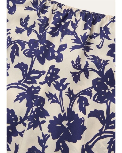 Loro Piana Blue Printed Casual Pants