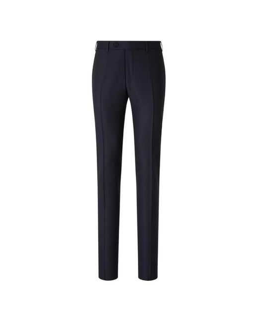 Canali Blue Straight Two-Piece Suit for men