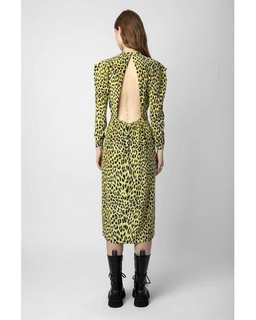 Zadig & Voltaire Green Long-Sleeved Dress