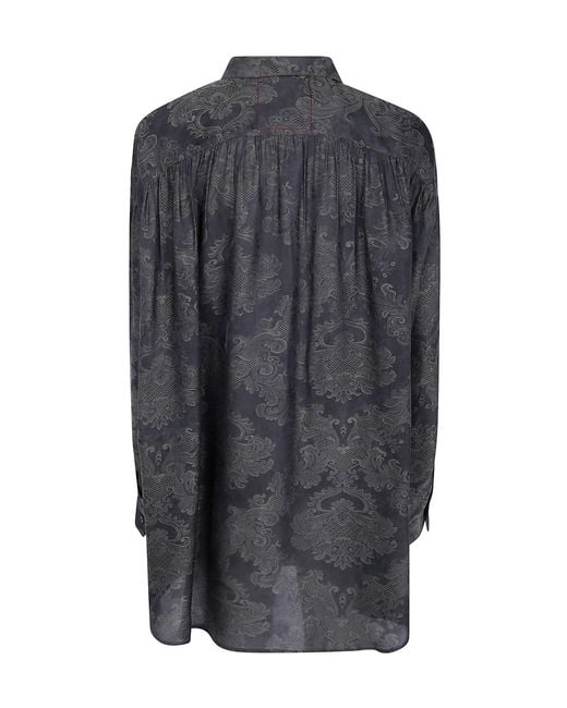 Uma Wang Gray Long-Sleeve Casual Jacket