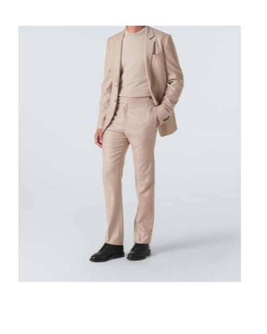 Gabriela Hearst Natural Irving Wool And Cashmere Flannel Suit Jacket for men