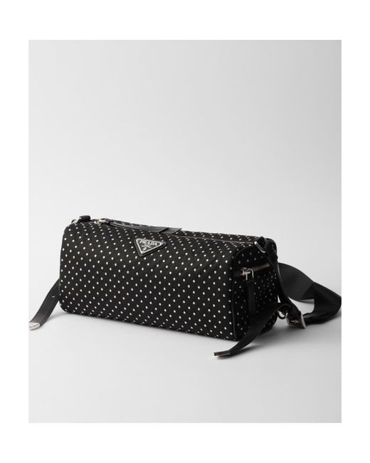 Prada Black Re-Nylon Bag With Studs