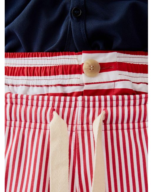 Jacquemus Pink Striped The Summer Shorts for men