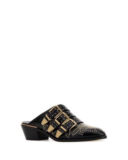 Chloé Black Chloé Susan Studded Heeled Mules