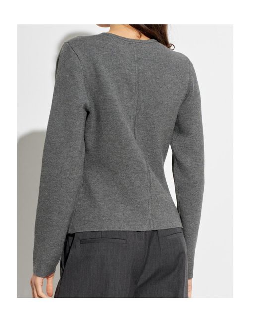 Samsøe & Samsøe Gray Single-Breasted Cardigan