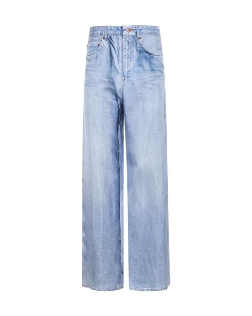 Pierre Louis Mascia Blue Casual Pants With Belt Loops