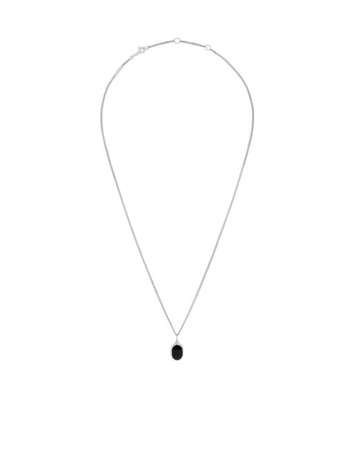 Céline White Bevelled Necklace for men