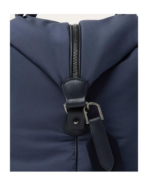 Loro Piana Blue Medium Wind Duffle Bag for men