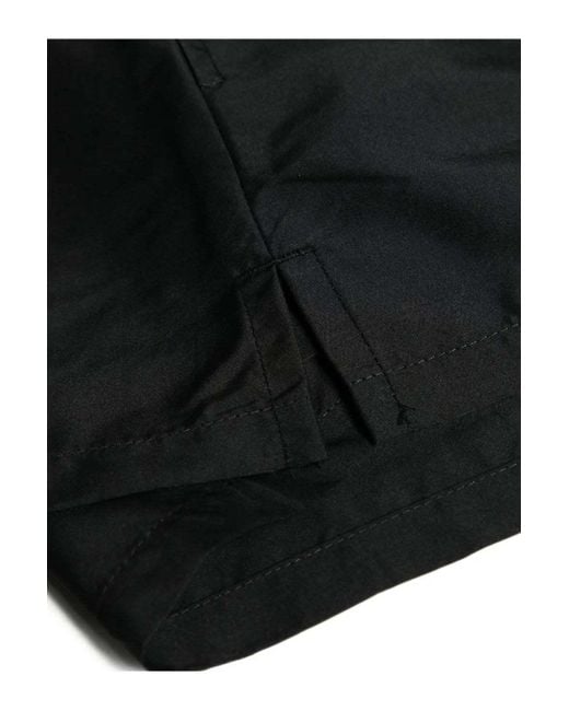 Versace Black Wide-Leg Swimming Trunks for men