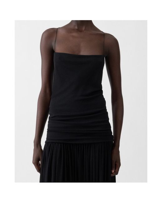 Jacquemus Black The Abiha Gathered Waist Dress