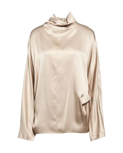 Brunello Cucinelli Natural Silk Tops