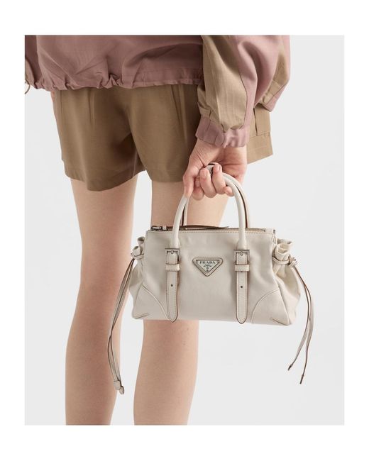 Prada Metallic Karin Small Leather Bag