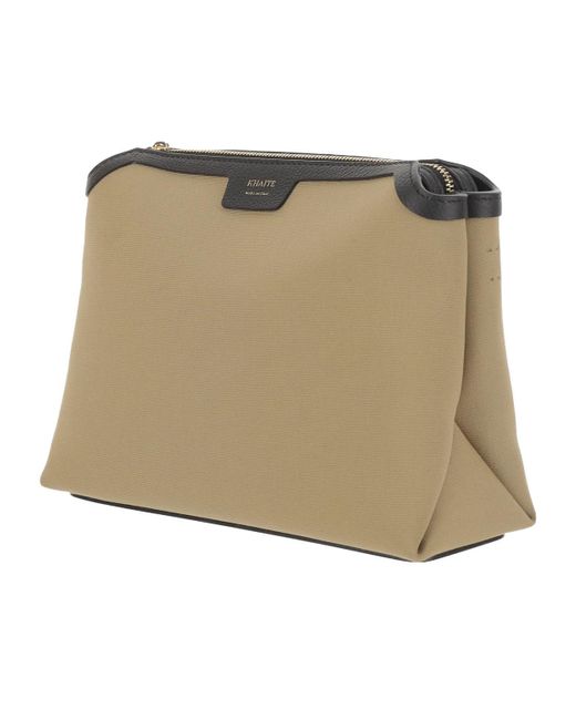 Khaite Natural Lina Zipper Shoulder Bag