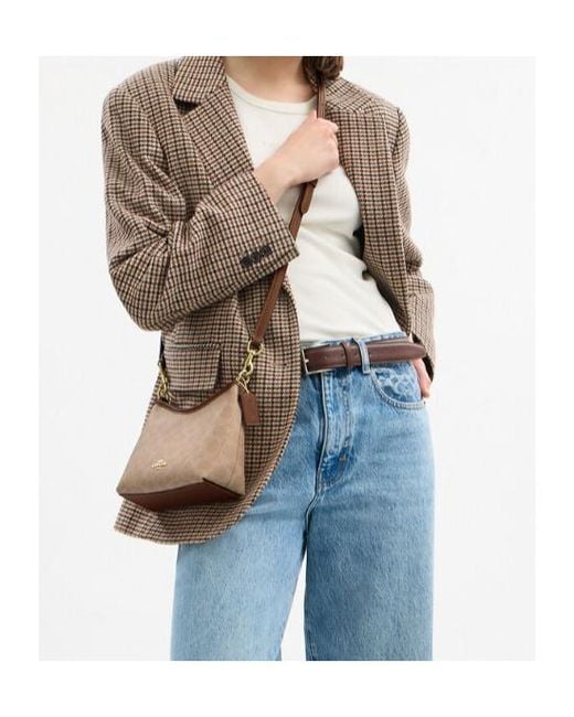 COACH Brown Laurel Small Shoulder Bag