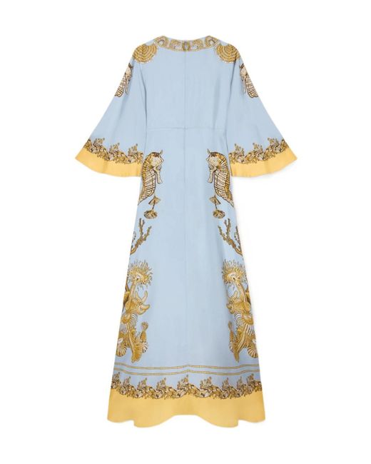 LaDoubleJ Blue Sorella Oceania-Print Dress