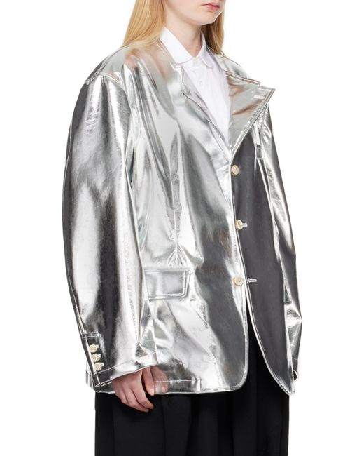 Comme des Garçons Gray Single-Breasted Casual Jacket