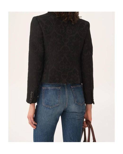 Chloé Black Double-Breasted Fitted Jacket