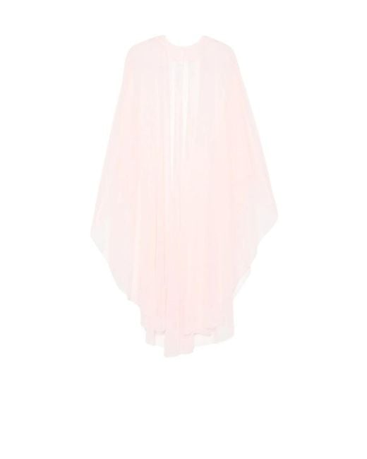 Norma Kamali Pink Draped Scarf