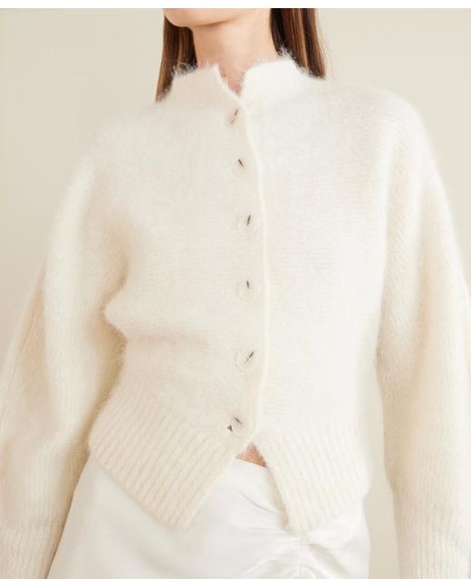 Sir White Cardigan Sweater