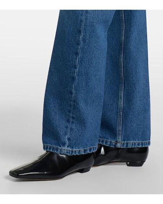 Victoria Beckham Blue Straight Jeans
