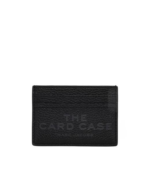 Marc Jacobs Black The Card Case Pebbled Card Holder