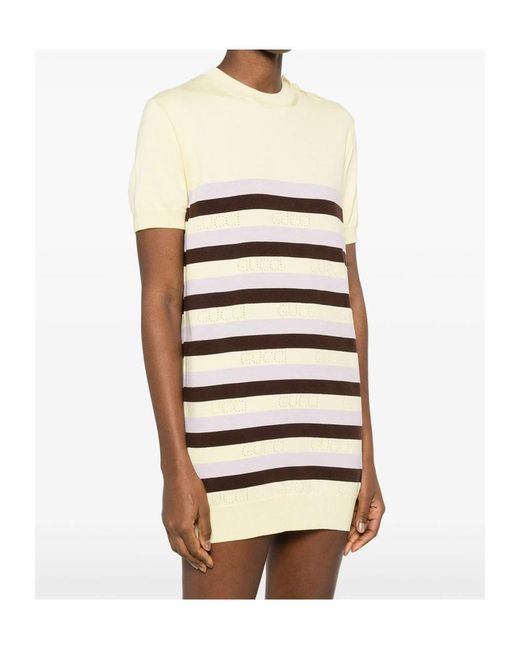 Gucci White Knitted Dress