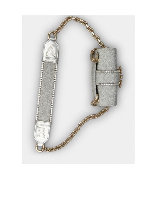 Roger Vivier Gray Miss Vivier Pocket Phone Holder