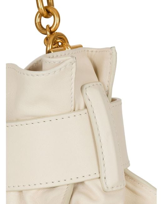 Balmain Metallic Mini Anthem Shoulder Bag