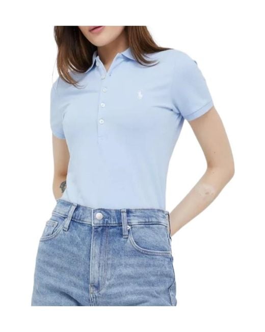 Polo Ralph Lauren Blue Ralph Lauren Slim Polo T-Shirt