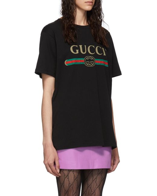 Gucci Black Oversized Logo T-Shirt