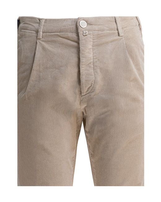 Jacob Cohen Gray Corduroy Trousers for men