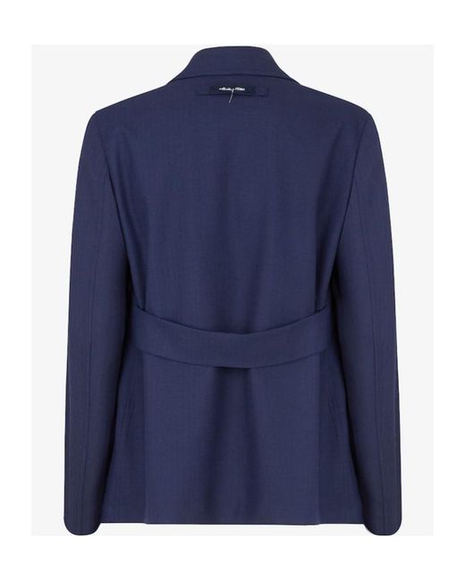 Fendi Blue Pocket Detailed Long Sleeved Jacket for men