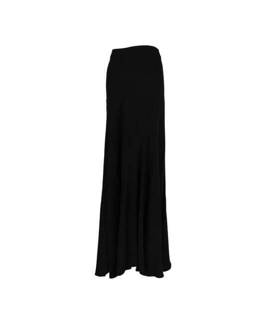 P.A.R.O.S.H. Black Cady Midi Skirt